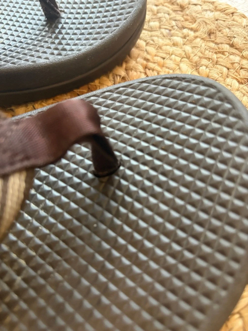 Chaco women’s hipthong  ecotread brown stripe circus backless sandal size 9 - Picture 12 of 15